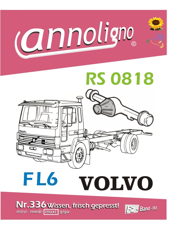 VOLVO FL 6 LKW Hinterachgetriebe RS 0818 Bild Funktionsbeschreibung & Reparaturanleitung  -  annoligno 336
